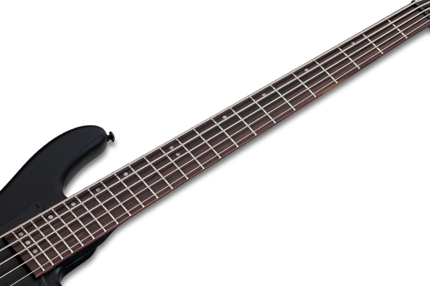Schecter Stiletto Stealth - 5-String Bass Guitar in Satin Black